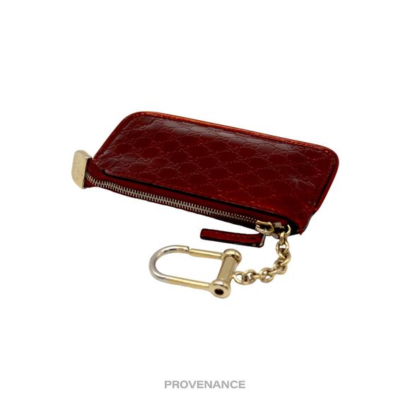 Gucci Red Leather Wallet with Gold Chain - Picture 5 of 7